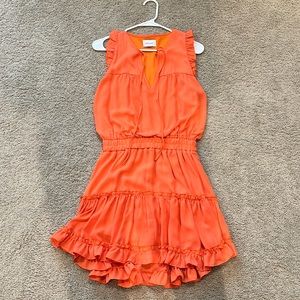 Adrienne orange dress small